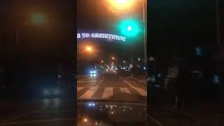 Driving on Danforth through Greektown.