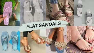 The Best Way To Wear Flat Sandals This Summer!|Flat Sandals For Girls And Womens|#flatsandals