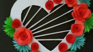 Easy and Beautiful Paper Wallmate Ideas from Craft Diy Den | Easy Wall Decor Ideas