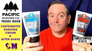 Pacific Shaving Company CAFFEINATED Shaving Cream and After Shave; Helps reduce MY Acne.