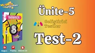 &Uuml;NİTE:5 Fiilimsiler (Eylemsiler) Test-2