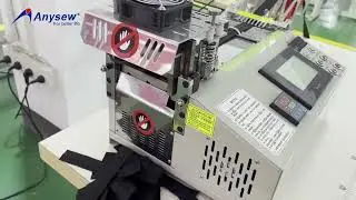 Computerized cloth tape cutting machine, cold and hot knife , Auto-belt loop cutter