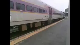 MBTA F40 1015 Arrives at Swampscott Station