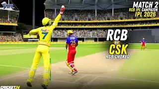 😤RCB CHOKED! CSK Snatched Win in Campaign Match 2 | Cricket 24