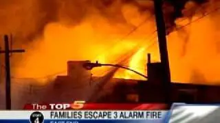 Dozens Escape Massive Fire