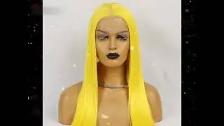 Absolutely love this unit! ∣Yellow Long Straight Synthetic Lace Front Wigs ∣RONGDUOYIWIGSOFFICIAL
