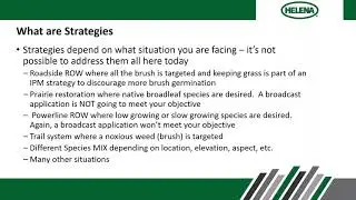 Brush Control Strategies in the Pacific Northwest, Wes Wasson, Helena Agri-Enterprises