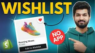How to Add Wishlist in Shopify [ Product and Collection Page ] Without App #shopify #wishlist