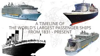 Witness the Astonishing Evolution of Passenger Ships: Titanic Included! #cruiseship #titanic
