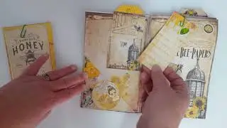 Honey Bee Journal, A5, #designteam #sweetpeacuriosities #bee #journal #journalling