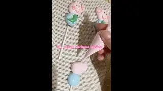 How to make meringue cookies of George Pig & Mr  Dinosaur