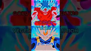 Goku Blue Kaioken X20 (DBS | ANIME) vs Vegeta Blue Evolution (DBS | ANIME)