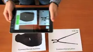 Augmented reality application and Dacian scanned artifacts