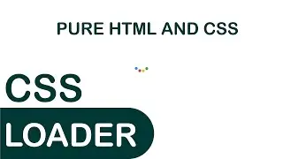 How to make a dots loader like google using HTML and CSS only