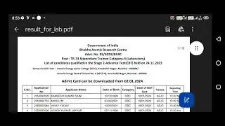 BARC results