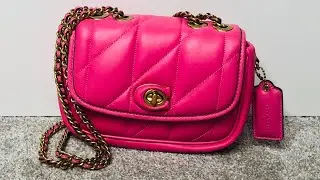 COACH Quilted Pillow Madison 18 in Petunia