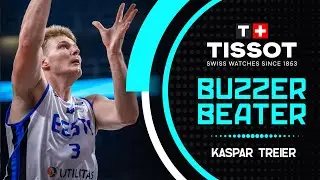 Kaspar Treier lets it fly from the corner at the buzzer! 🚨 | EST 🇪🇪 vs TUR 🇹🇷 | FIBA EuroBasket 2025