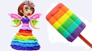 Disney Princess Dress Up Elena of Avalor Play doh STOP MOTION videos - Learn Colors Surprise Eggs