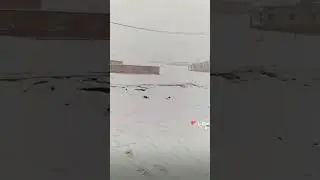 Quetta outside snow fall moments