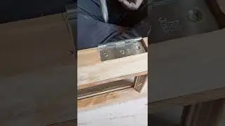 hinges fitting on wooden window |hinges kaise lagaye #woodworking#woodwork