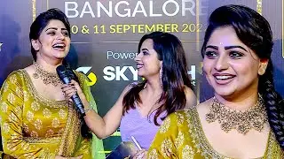 Actress Rachita Ram having great fun on the red carpet of South Movie Awards