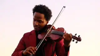 Sunset Violin Performance in Santa Monica, California