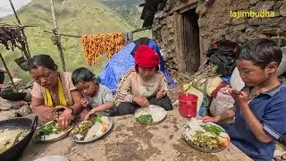 traditional rural cooking || lajimbudha ||