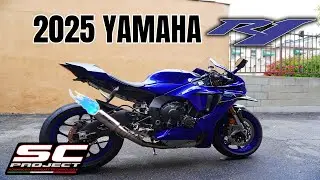 SC Project CR-T Exhaust Install & Sound Test | 2025 Yamaha R1