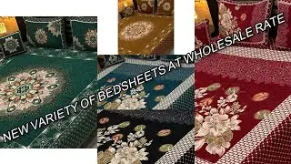 New Arrivals of winter bedsheets, original jacquard velvet bedsheets on wholesale rate