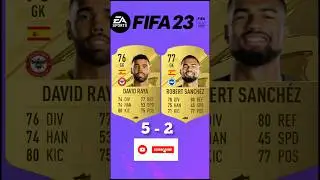 DAVID RAYA VS ROBERT SANCHEZ FIFA COMPARISON 🔥🇪🇸 #fifa23 #football #fifa #shorts