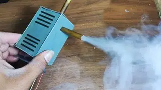 Making Mini DC Motor Smoke Machine At Home | Electric Smoke Creating