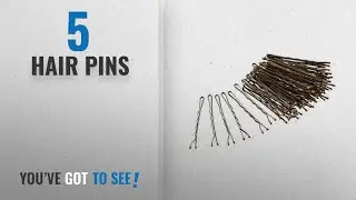 Top 10 Hair Pins [2018]: Glamour Style Kirby Grips with Protected Tips, Bronze, Pack of 60