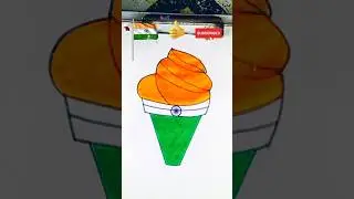 How To Draw Indian Flag 🇮🇳 #shorts #youtubeshorts #art