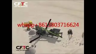 3d design 100tph mobile crushing plant