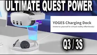 Dock, Charge, Play! | Yoges Charging Dock |Meta Quest 3 & 3S