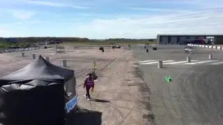 Luke Woodham Andy Pritchard Qualifying run FormulaG Santa Pod