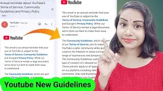 Annual reminder about youtube&rsquo;s terms of service community guidelines and privacy policy kya hai 🥳💯🙏