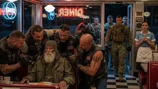 Байкеры избили бездомного ветерана в закусочной. Через несколько минут прибыла группа &laquo;Морских ко...