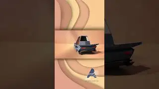 3D Origami Car | Origami Technique | 3D Toon Car | Art Attack Animation