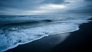 Quiet Moments by the Ocean 🌙🌊 6 Hours of Night Beach Waves for Total Calm