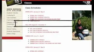 SBCC Counseling: Using the Online Schedule of Classes