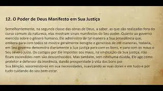 O poder de Deus manifesto na sua justi&ccedil;a - As Institutas de Calvino (Cap. I - item 12)