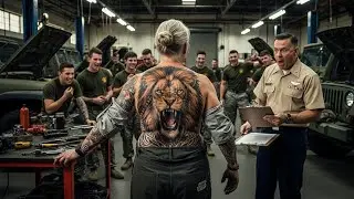 They Mocked Her at the Motor Pool Then the Commander Saw the Tattoo on Her Back and Dropped His