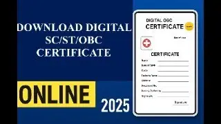 How to Download Digital CASTE  Certificate | OBC Certificate Online | Step-by-Step Guide | hunpoint