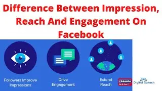 difference between impression, reach and engagement on facebook