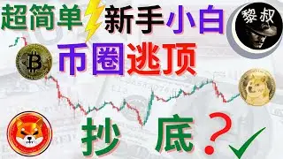 狗狗币 分析|shib币 分析， 狗狗币，比特币，DOT，如何逃顶 ，抄底？学会这两招，市场新手，小白 也会 及时逃顶和抄底  Topping_bottomingTail?| 比特币 分析|shib