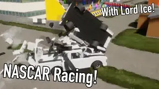 Racing NASCAR Stock Cars with Lord Ice - Brick Rigs