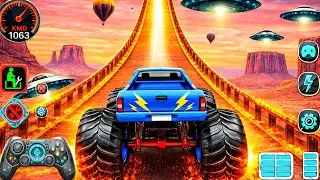 Mega Ramp Challenge! 🤯 Super Crazy GT Monster Truck Racing Stunts | Android Gameplay 