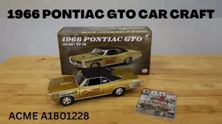 ACME 1966 Pontiac GTO Car Craft Test Car Gold A1801228 at California Car Cover
