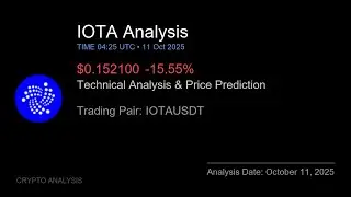 IOTA (IOTAUSDT) Technical Analysis - Price Prediction & Buy or Sell October 11, 2025